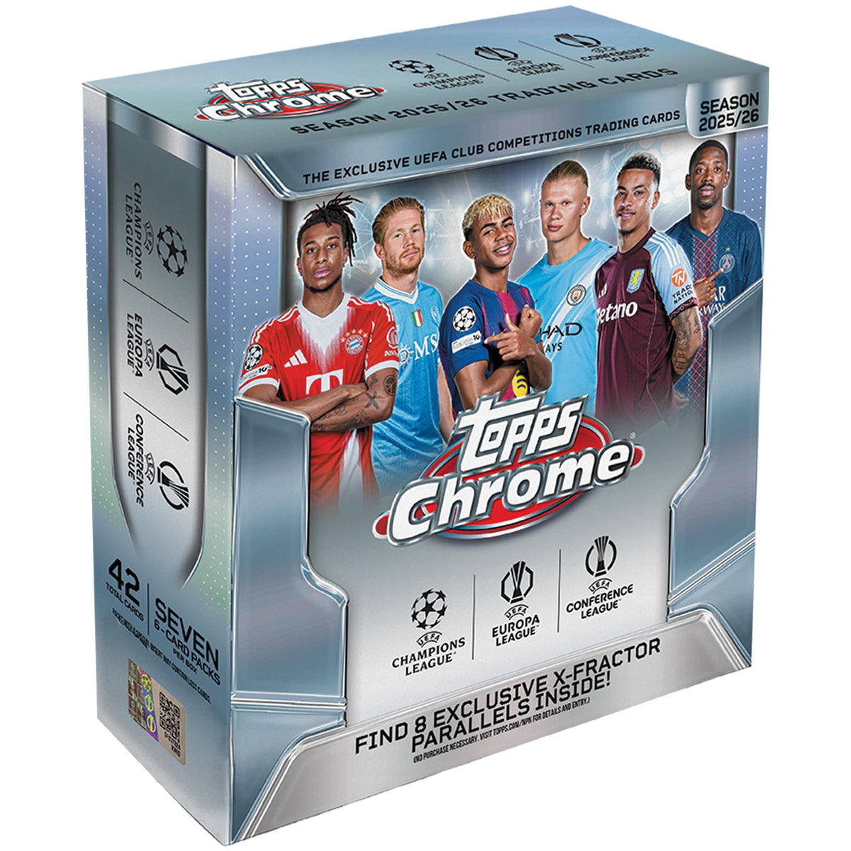 Topps Chrome UEFA Club Competitions Soccer Mega Box B268259