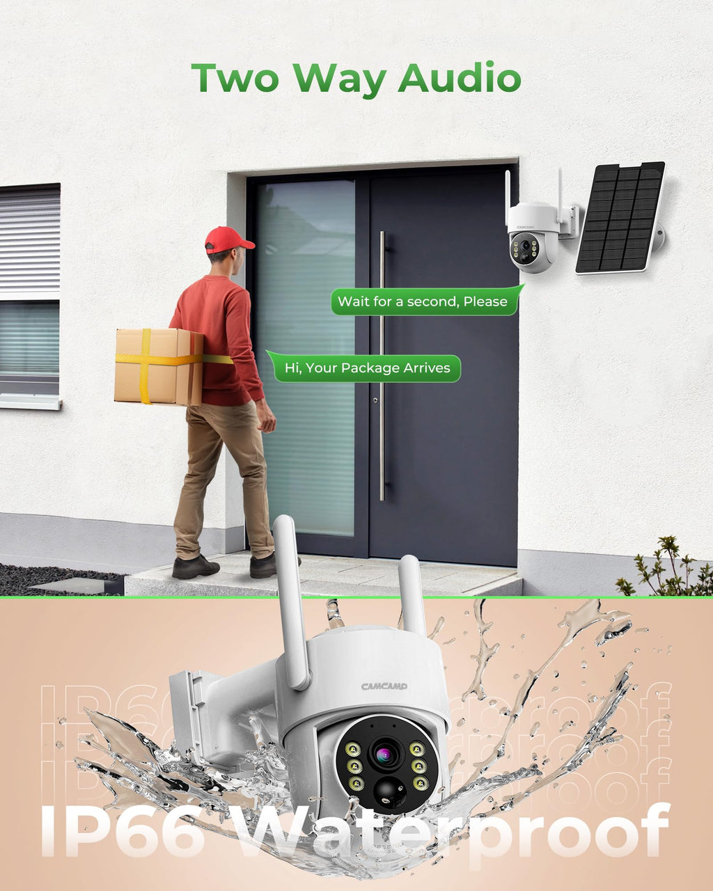 Solar Security Cameras Wireless Outdoor with 10" Monitor V43277