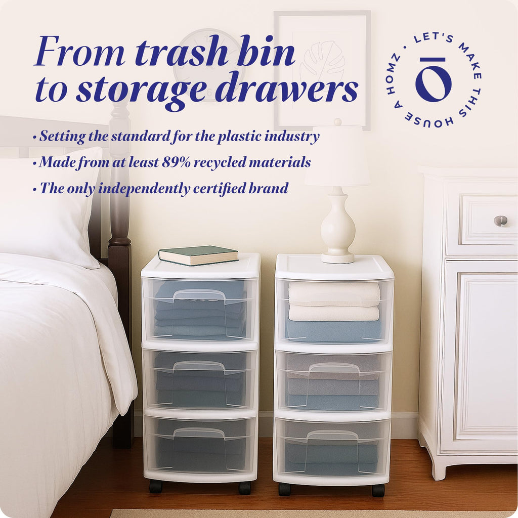 3-Tier Storage Cart with Removable Wheels D62396