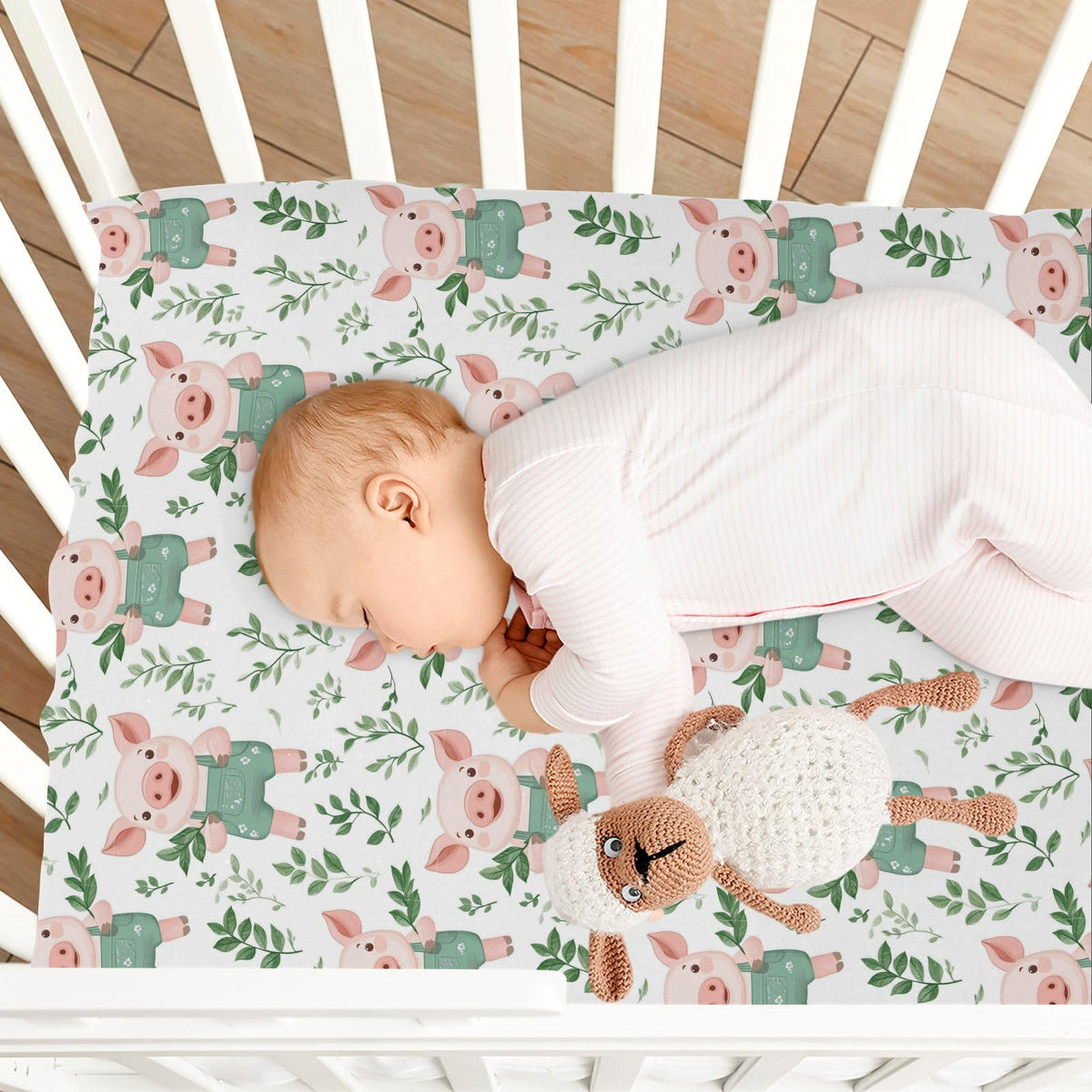 Soft Breathable Microfiber Crib Sheet Z6256