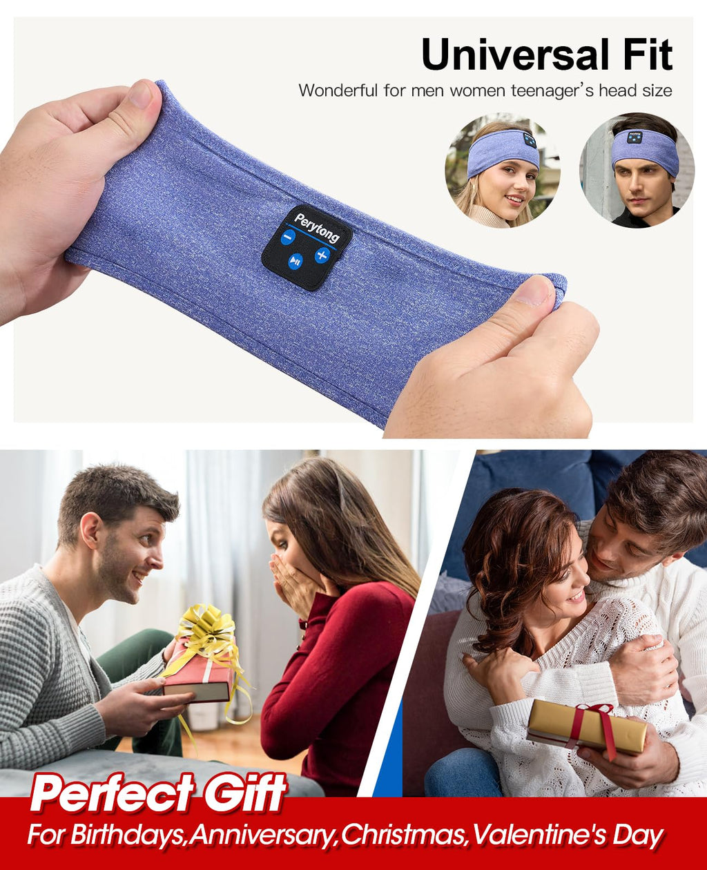 Bluetooth Sleep Mask with Headband Headphones J568