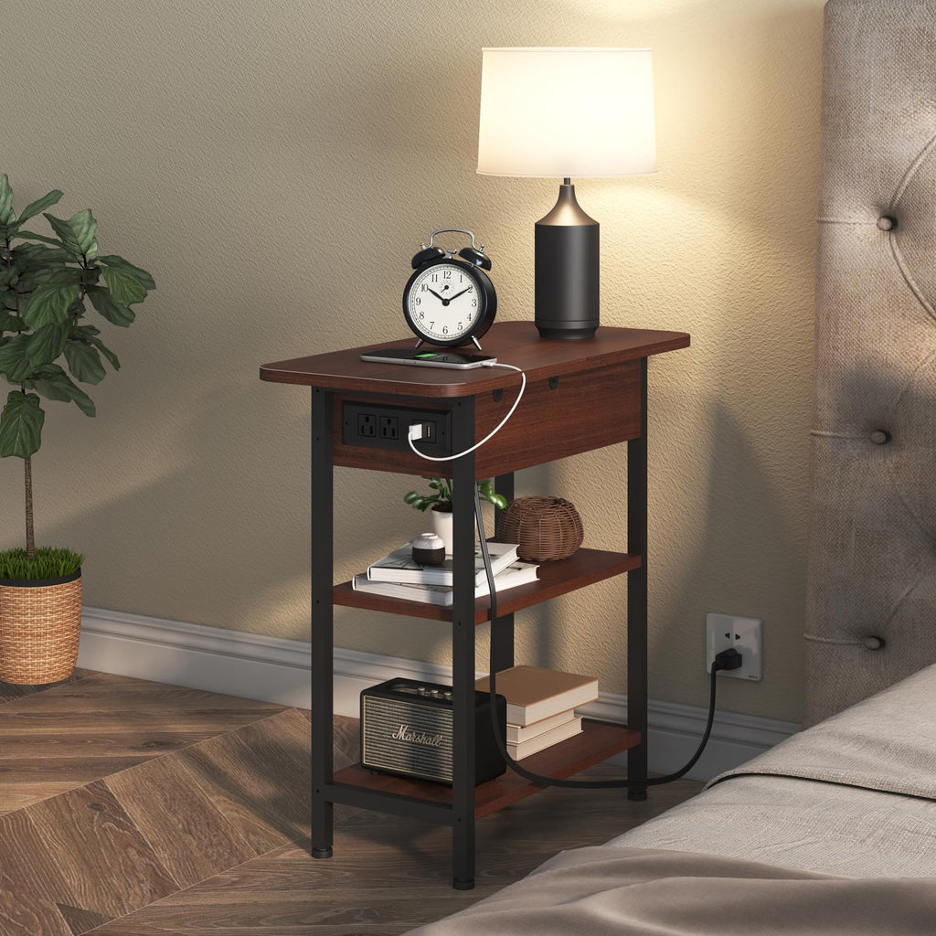 Narrow Side Table with Storage L6690
