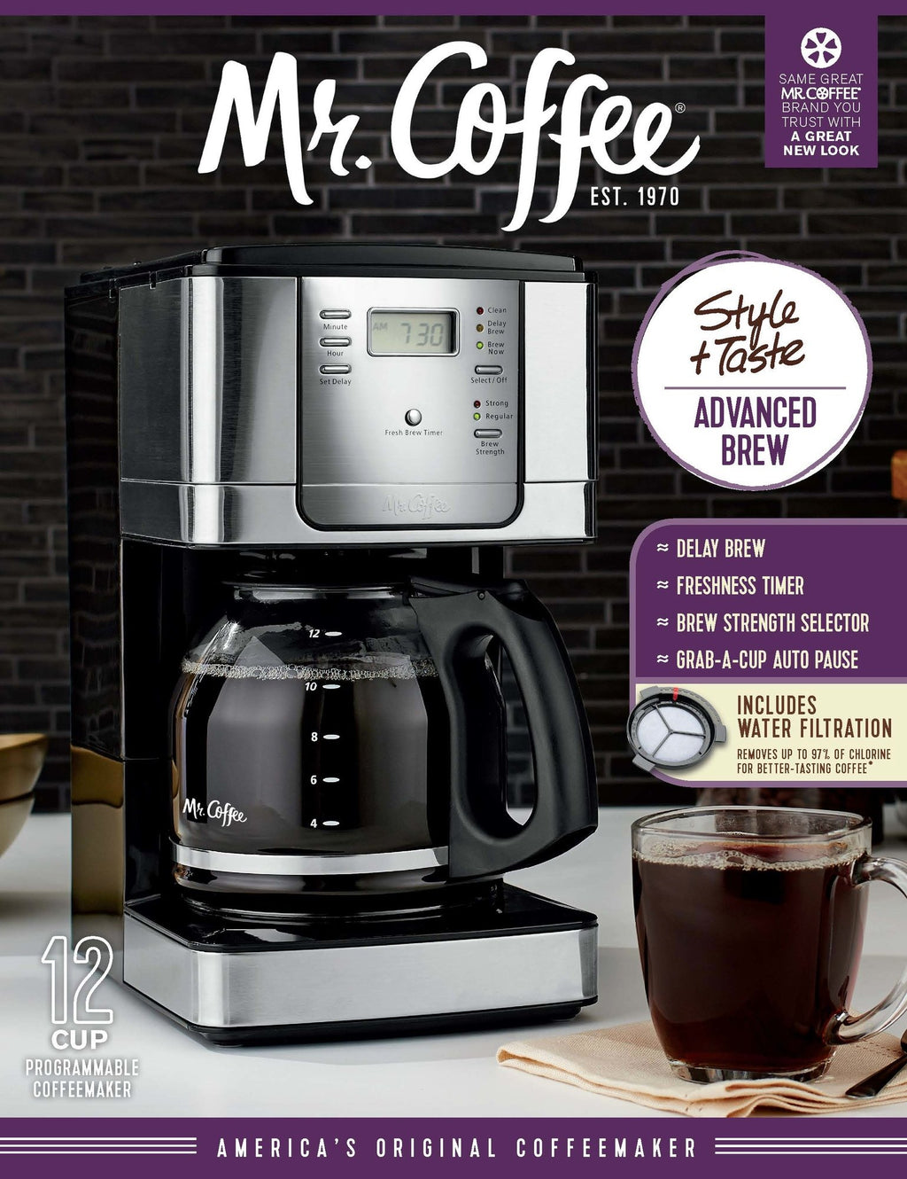 12-Cup Programmable Coffee Maker C987