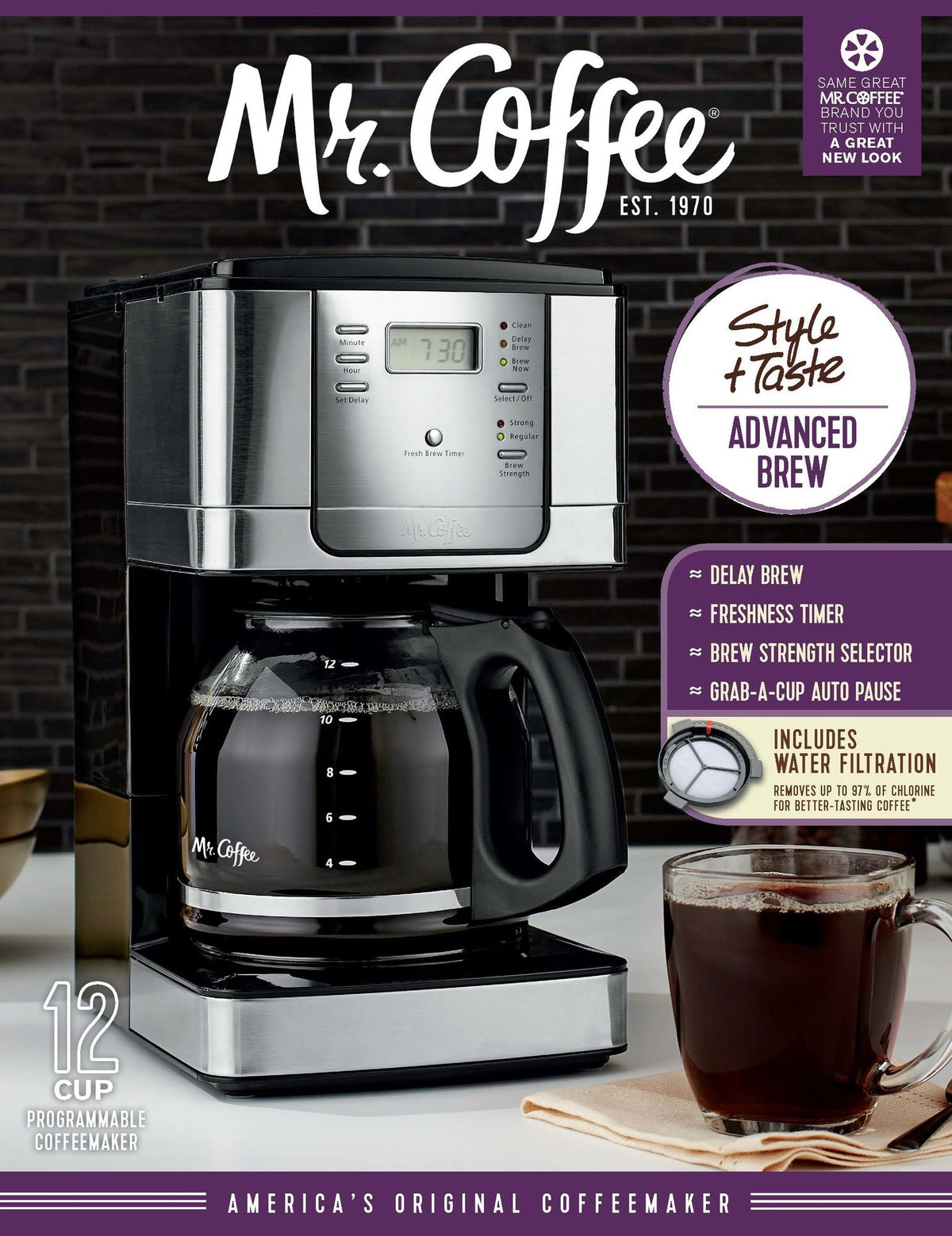 12-Cup Programmable Coffee Maker C987
