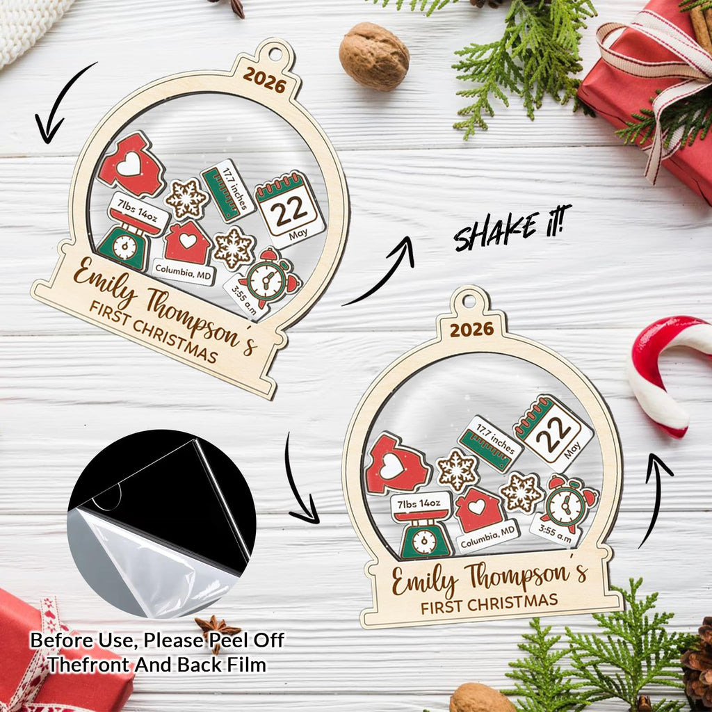 Baby's First Christmas Ornament 2026 Spherical I70170