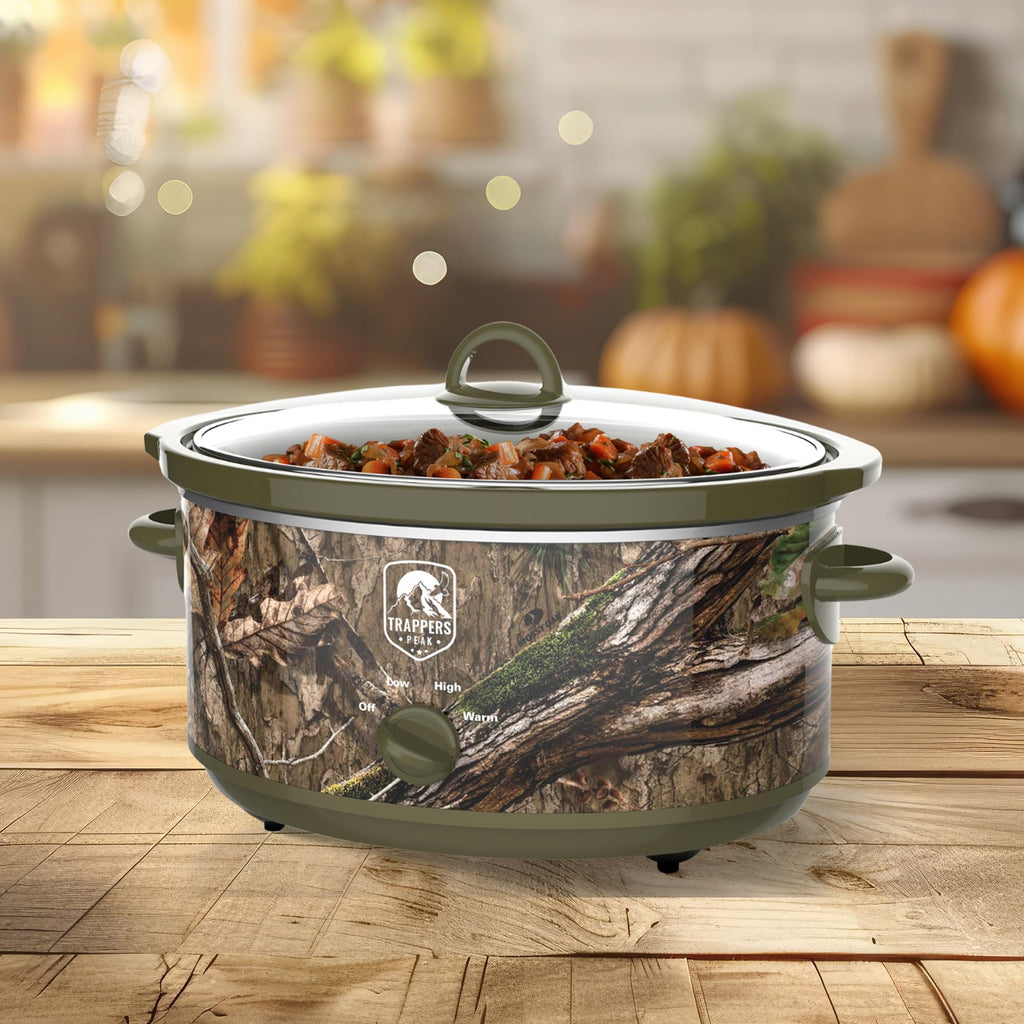 7 Quart Oval Slow Cooker Pot with Heat Settings P154