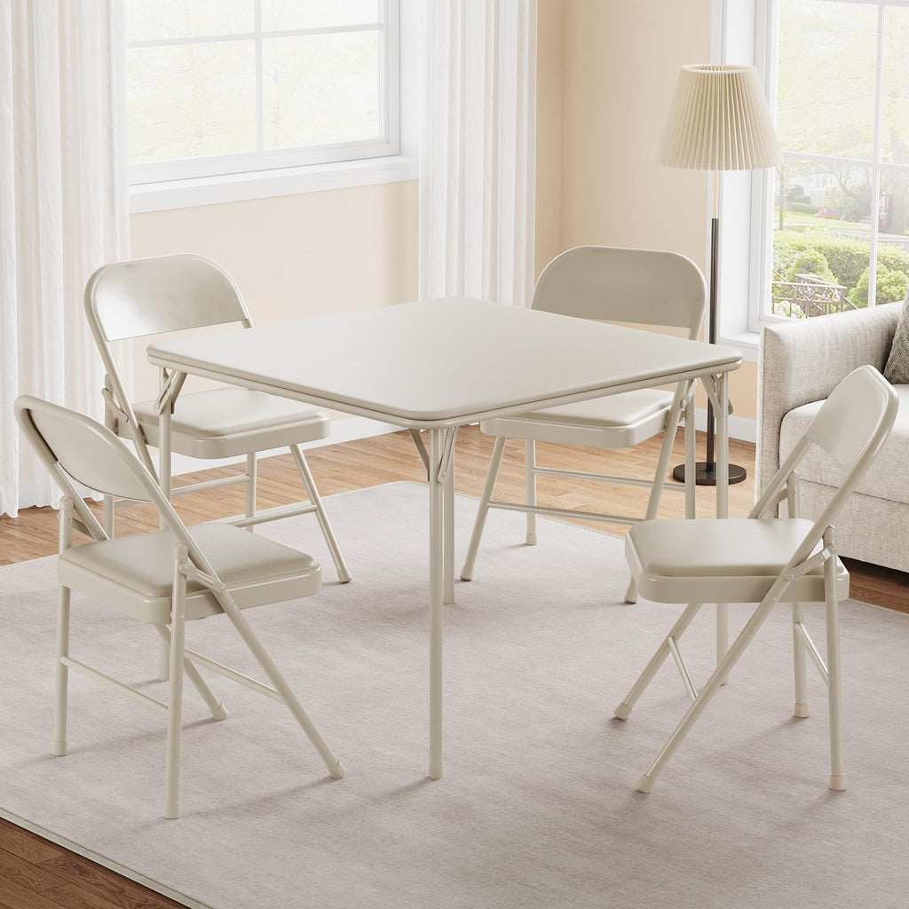 Beige Folding Card Table W34254