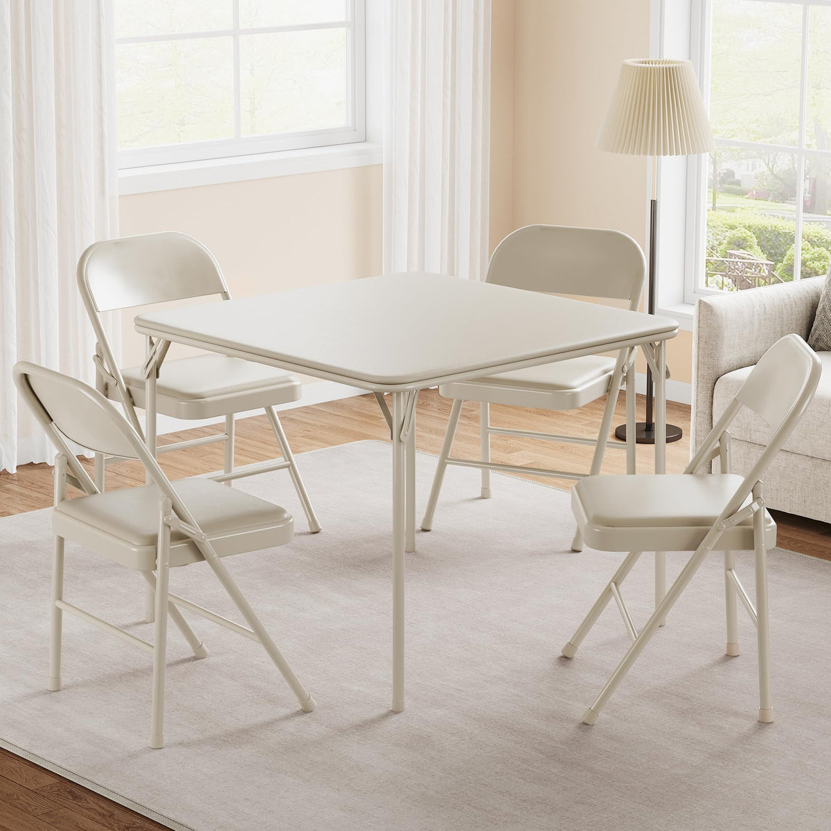 Beige Folding Card Table W34254