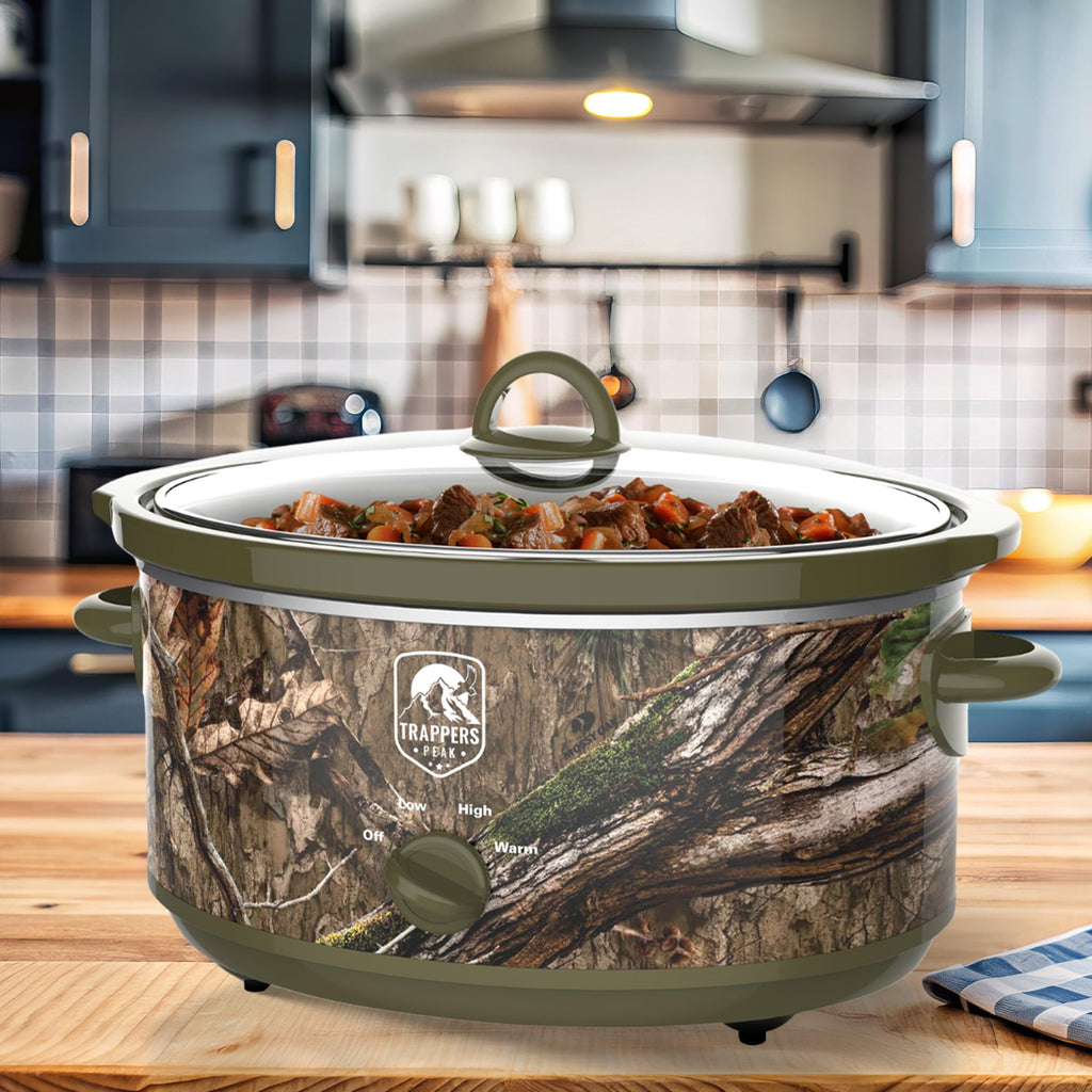 7 Quart Oval Slow Cooker Pot with Heat Settings P154