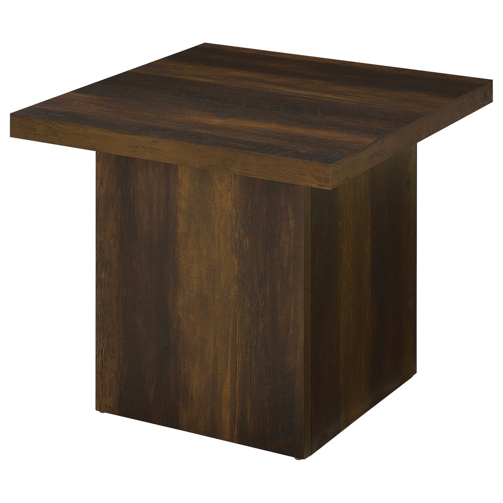Dark Pine 2-Piece Square Coffee Table Set K464