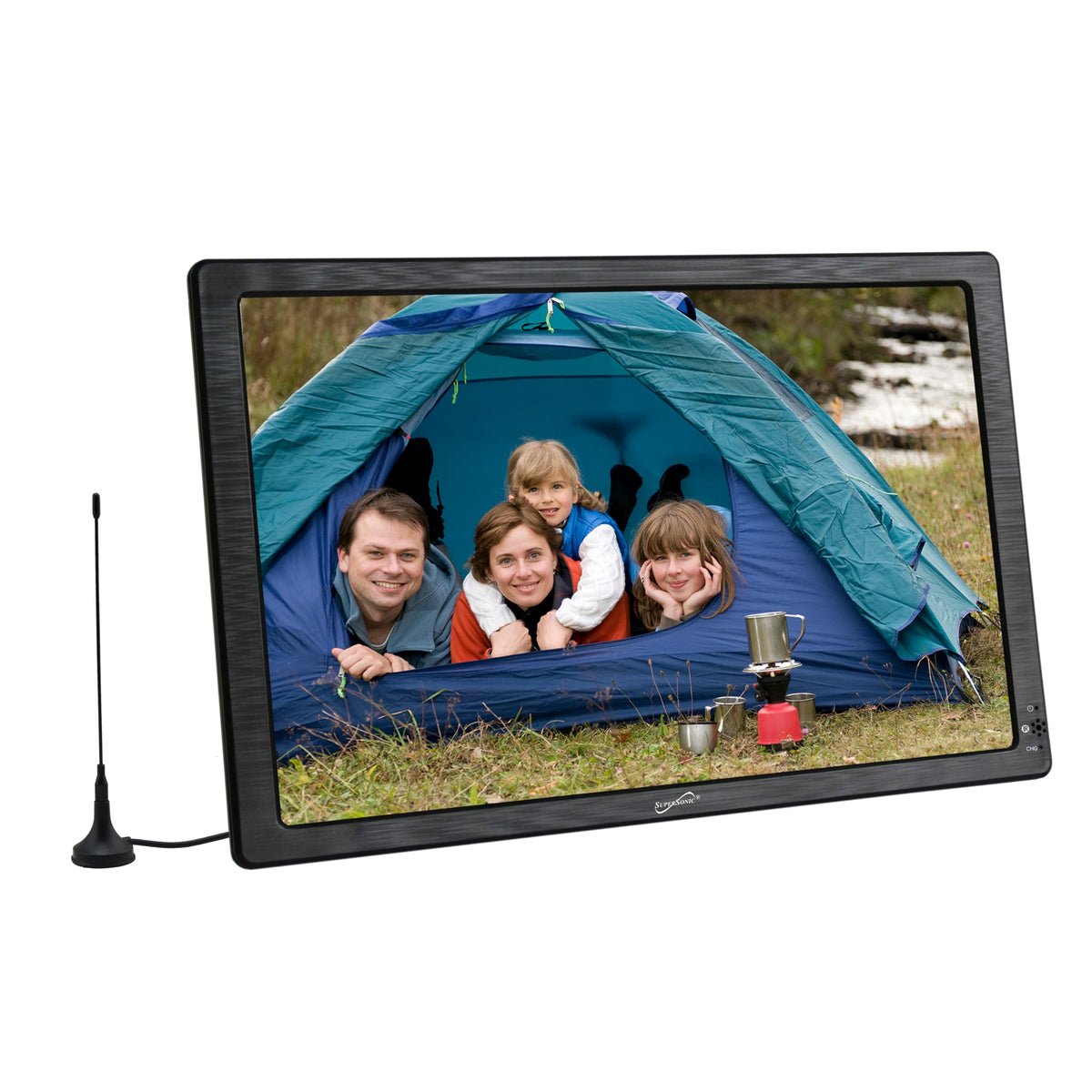 12-inch Portable LED TV with Rechargeable Battery and Remote Control D13562
