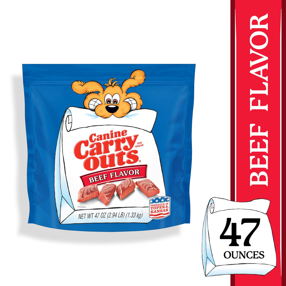 Beef Flavor Dog Treats 47 Ounce Bag L8113