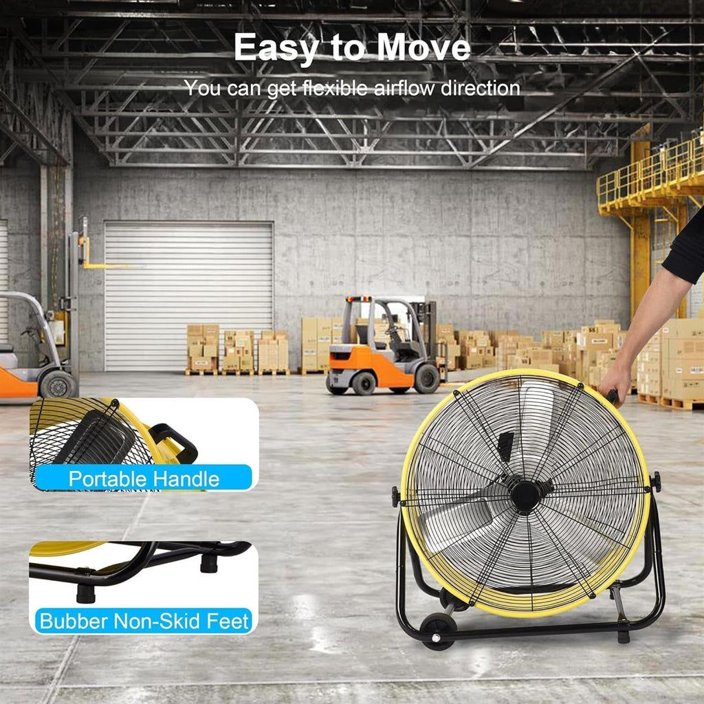 Heavy Duty 3-Speed 20in Floor Drum Fan S47628