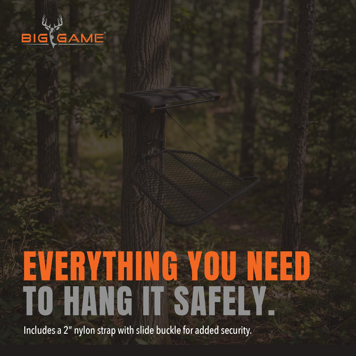 1-Person Hang-On Treestand with Seat D4625