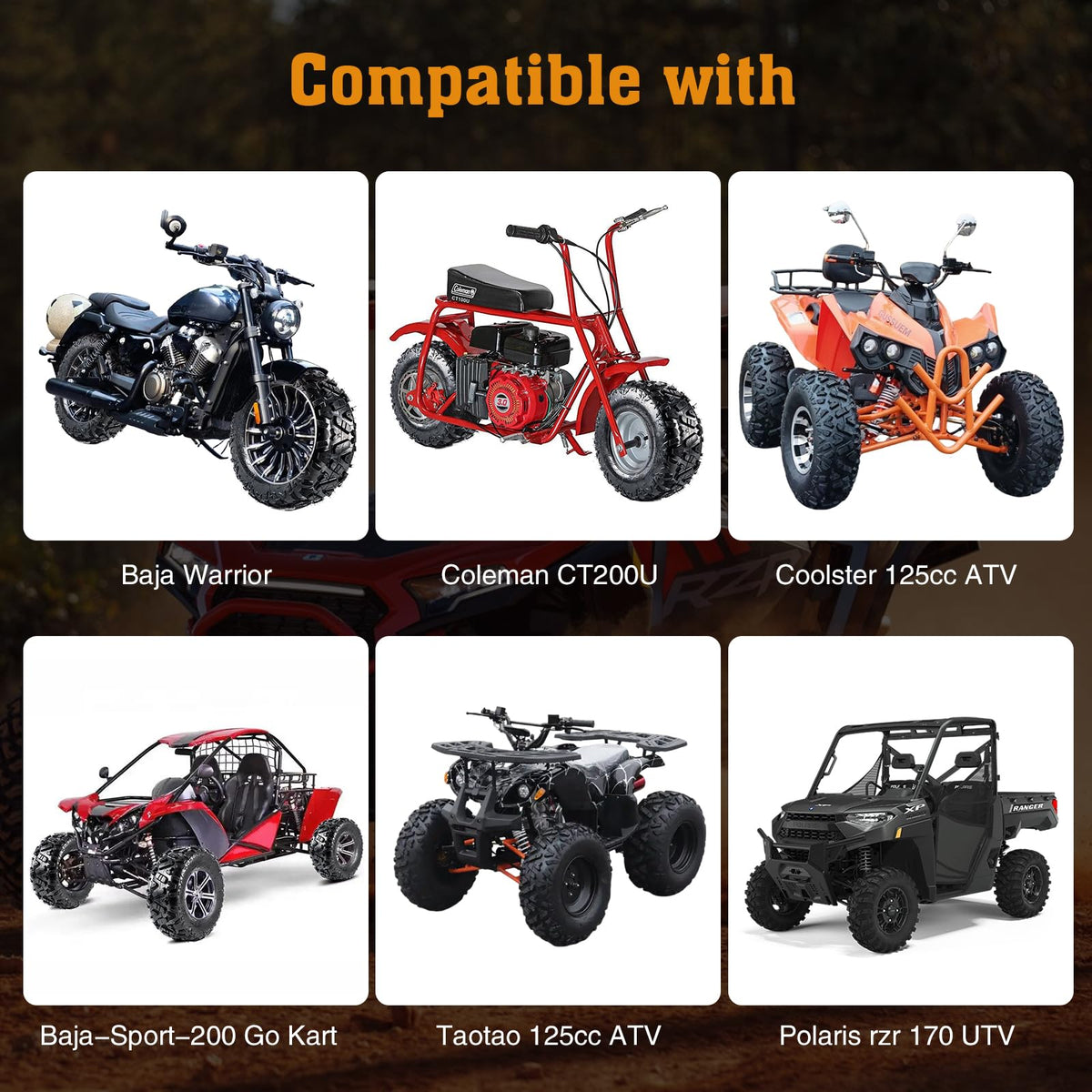19x7-8 All-Terrain ATV UTV Tires 2 PCS O331