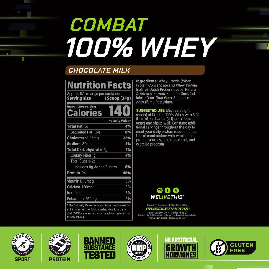 Chocolate Milk Whey Protein Powder 5 lb D950