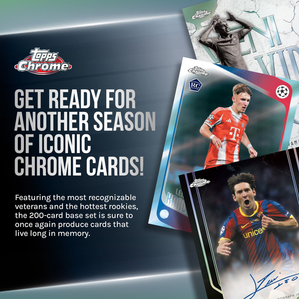 Topps Chrome UEFA Club Competitions Soccer Mega Box B268259