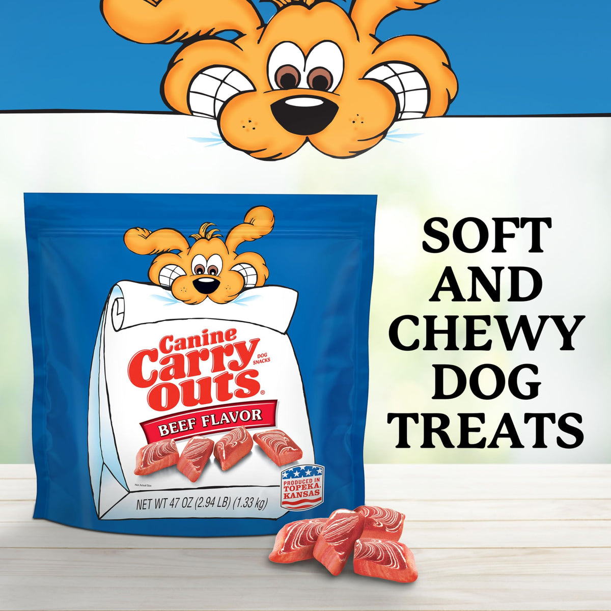 Beef Flavor Dog Treats 47 Ounce Bag L8113
