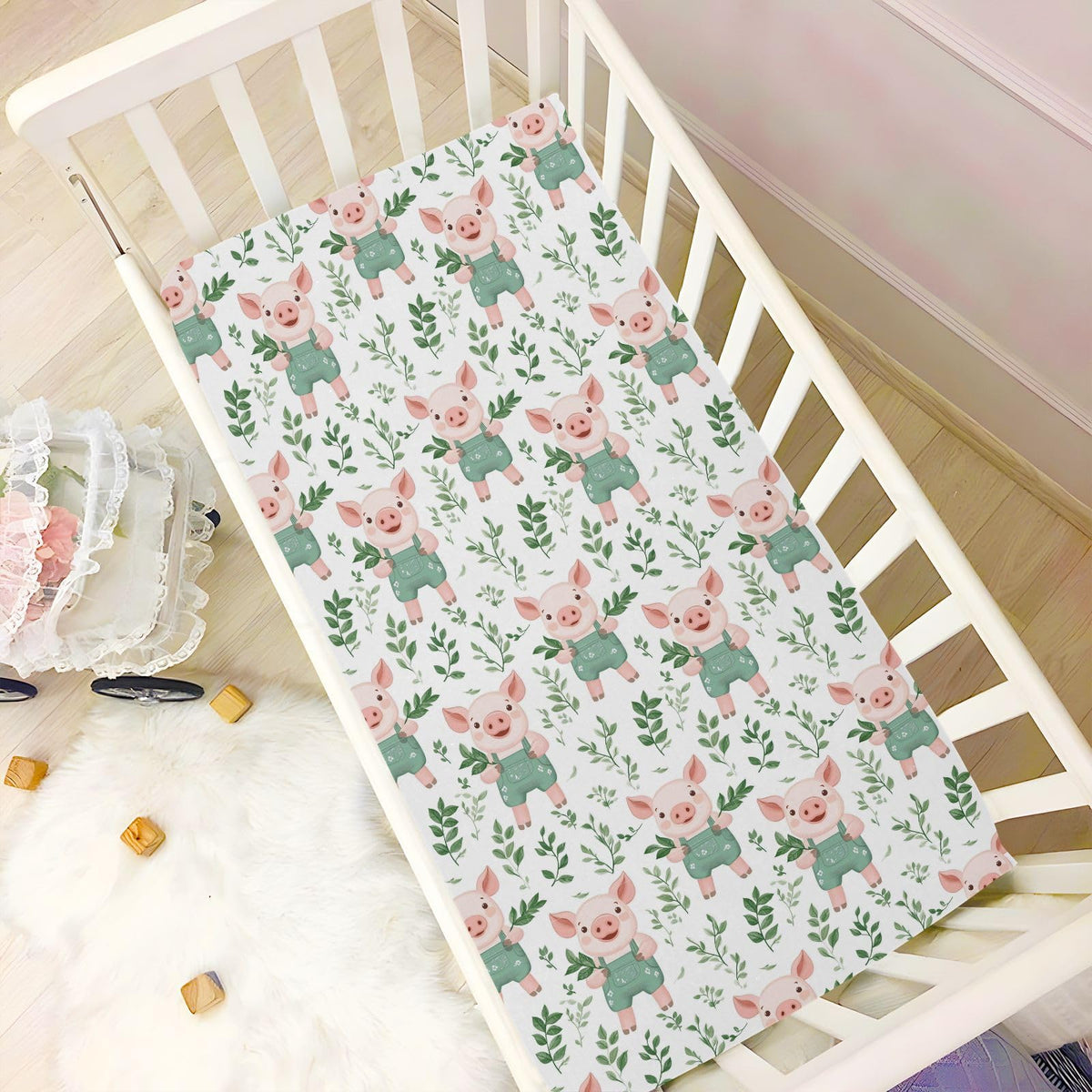 Soft Breathable Microfiber Crib Sheet Z6256