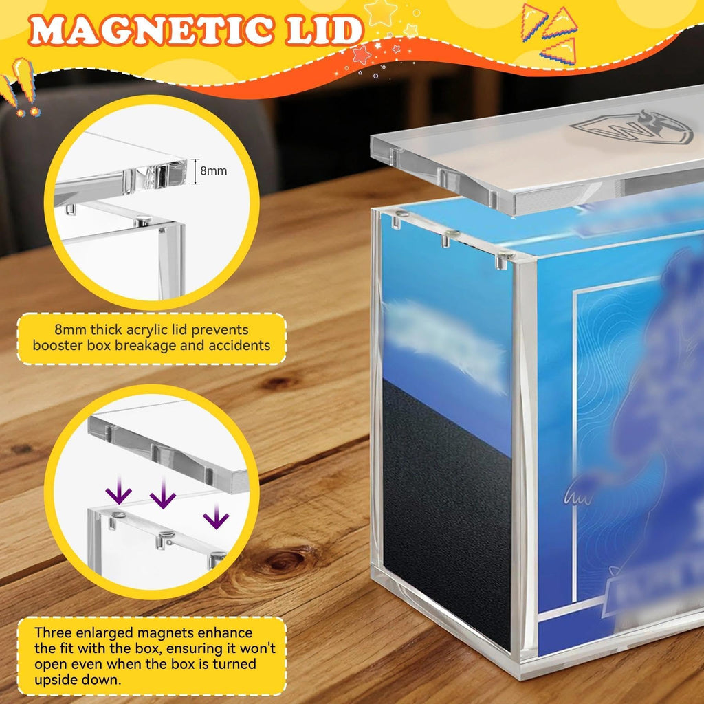 Acrylic Case 3 Pack, 8mm Magnetic Lid C417054