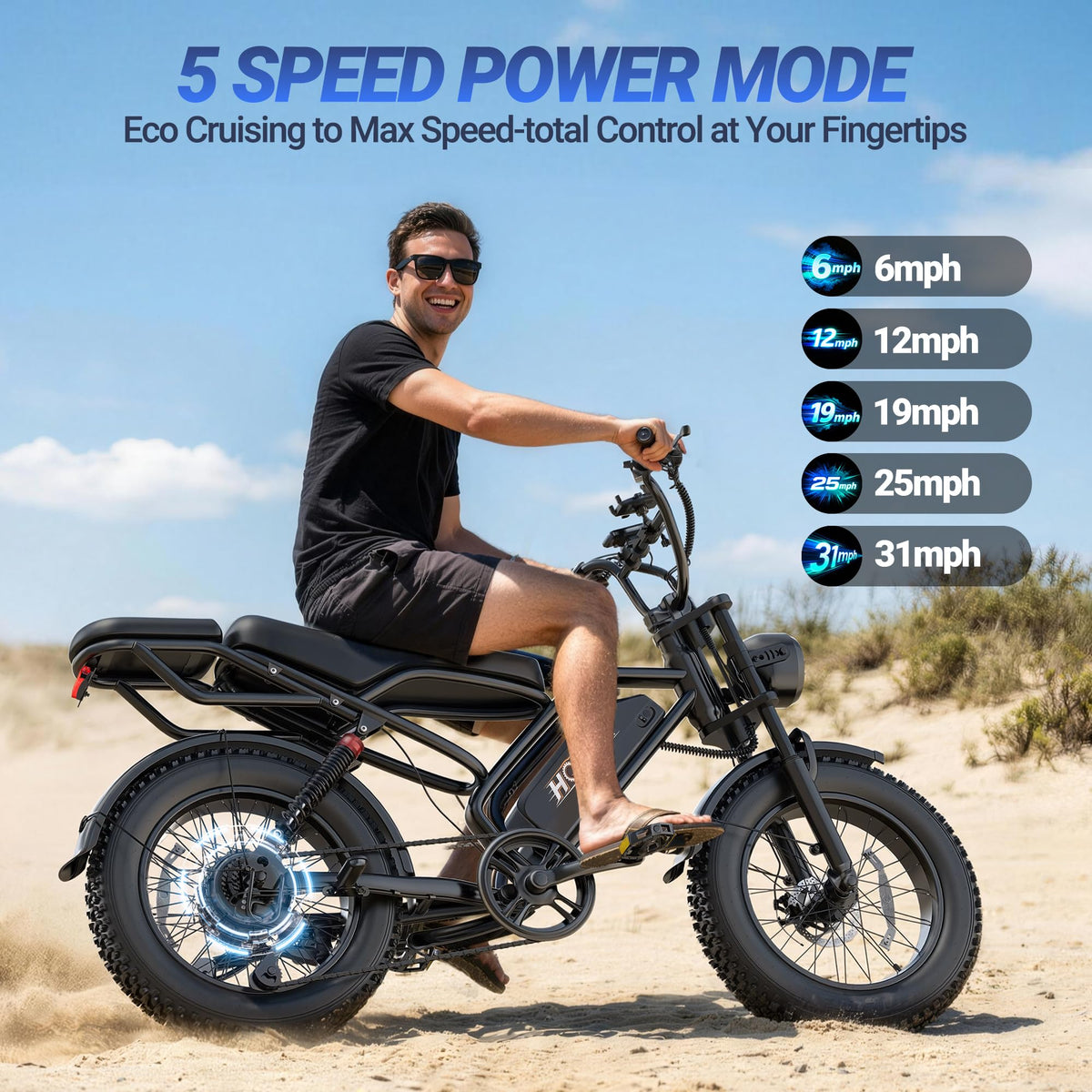 1500W 20" Fat Tire Electric Bike with 48V 20Ah Battery V556088