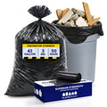42 Gallon 3.0 Mil Black Heavy Duty Trash Bags 50 Count M80286