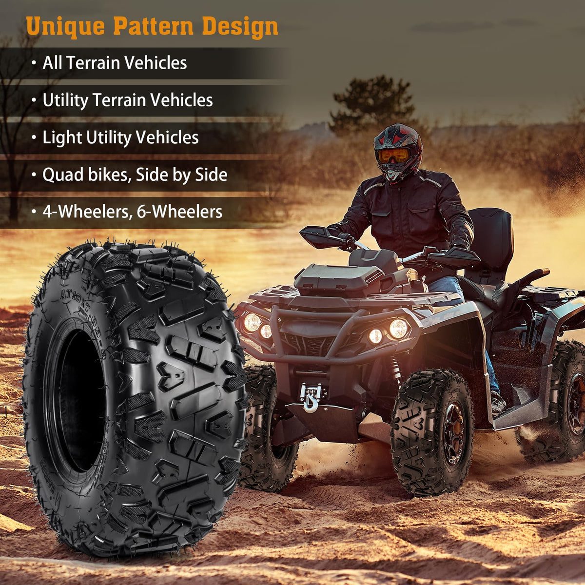 19x7-8 All-Terrain ATV UTV Tires 2 PCS O331