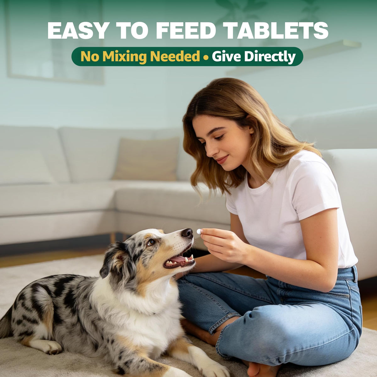 Chewable Pyrantel Pamoate Dog Dewormer 36 Tablets W165
