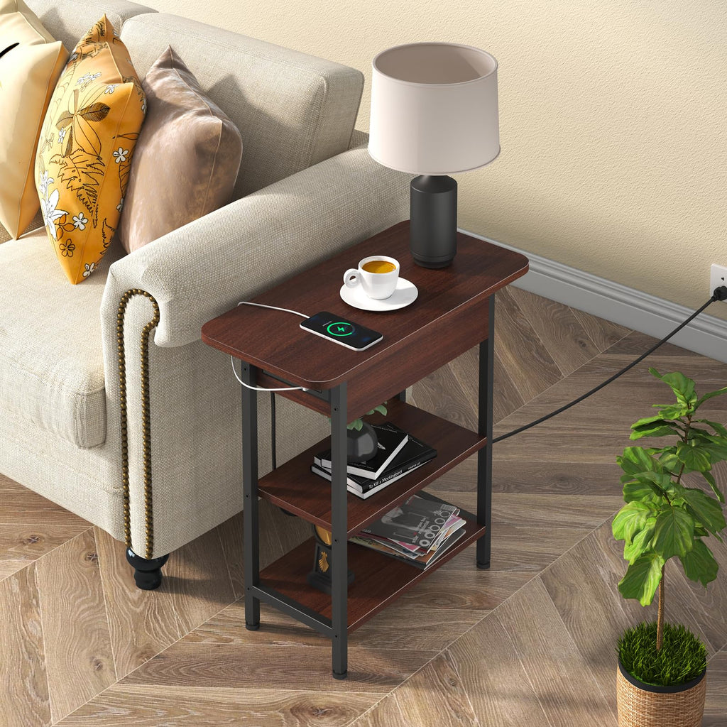 Narrow Side Table with Storage L6690