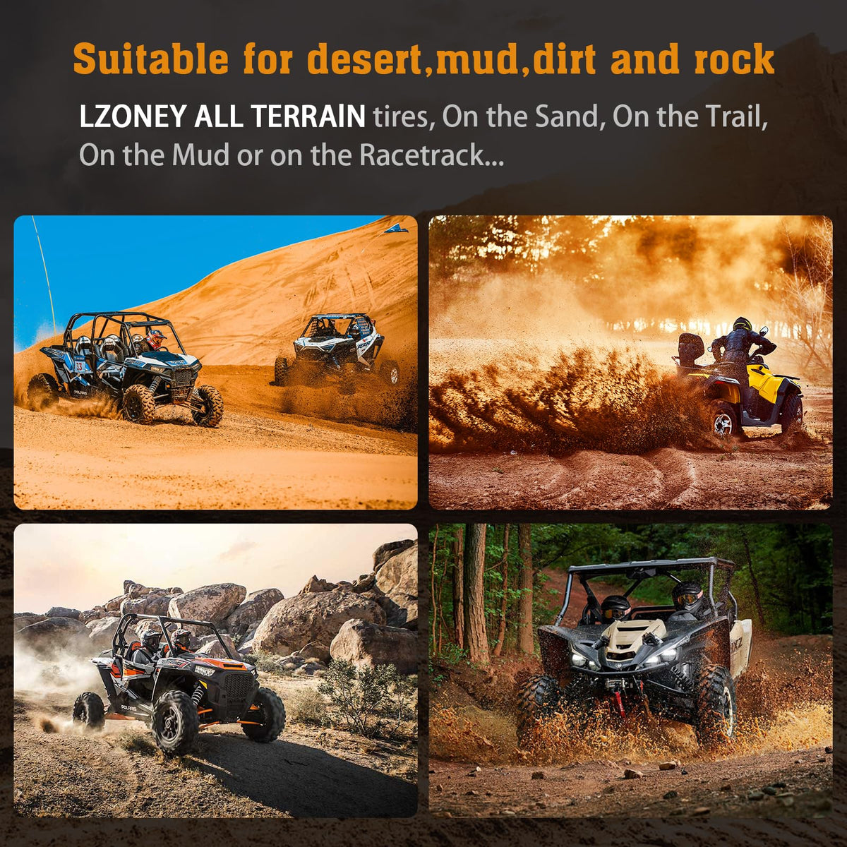 19x7-8 All-Terrain ATV UTV Tires 2 PCS O331