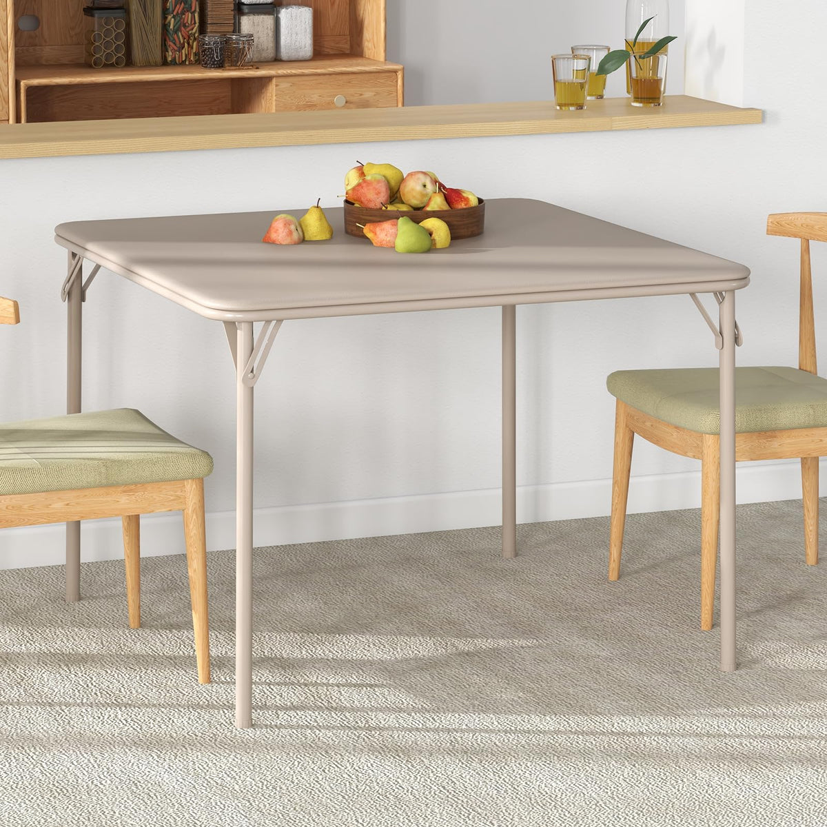 Beige Folding Card Table W34254
