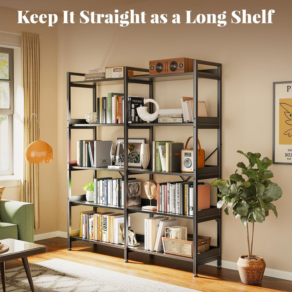 5 Tier Bookshelf with 10 Open Shelves N81908