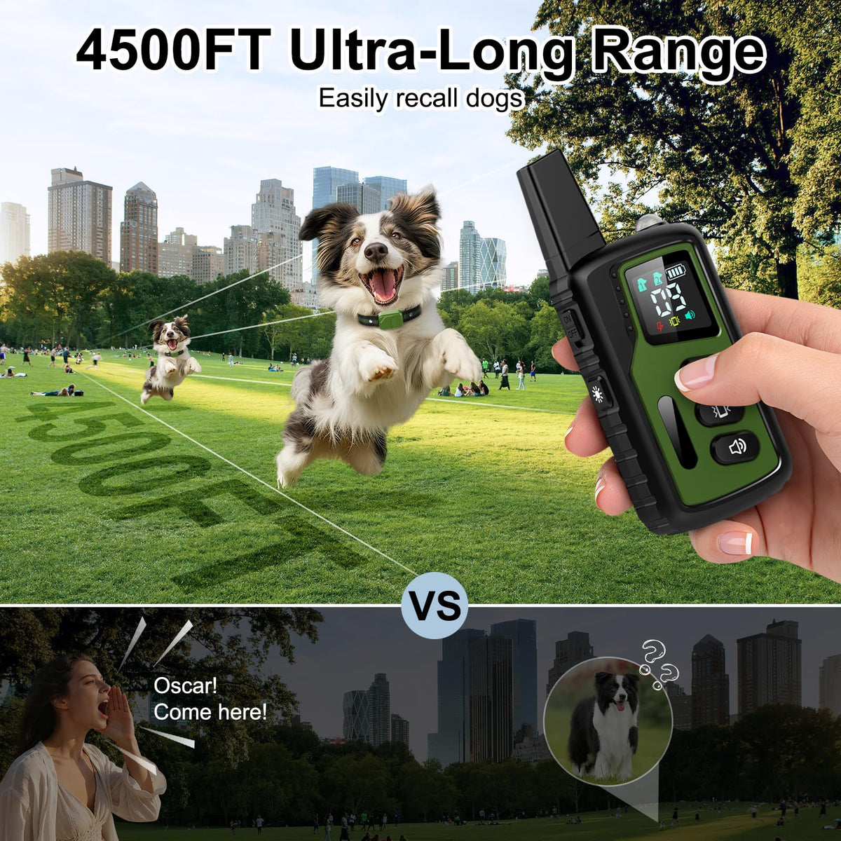 IP68 Waterproof Dog Training Collar with Remote U9700