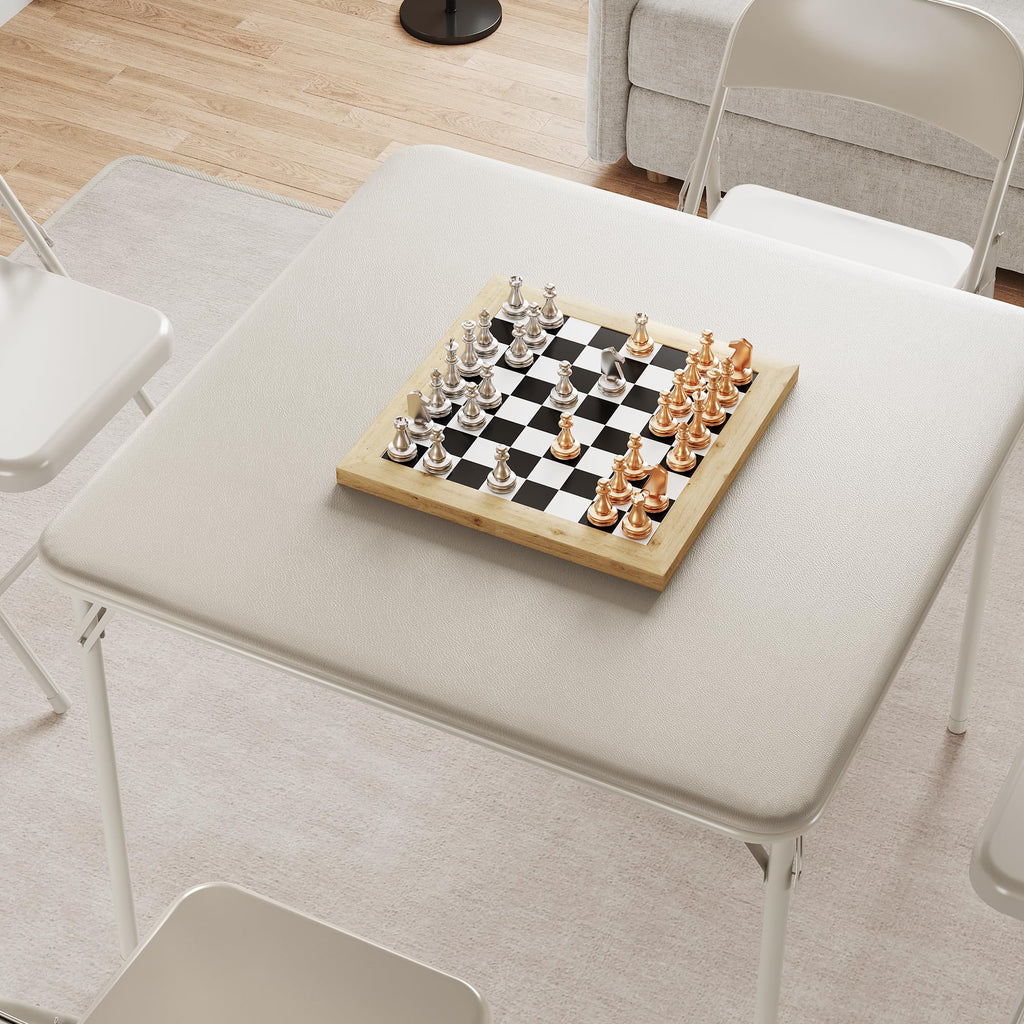 Beige Folding Card Table W34254