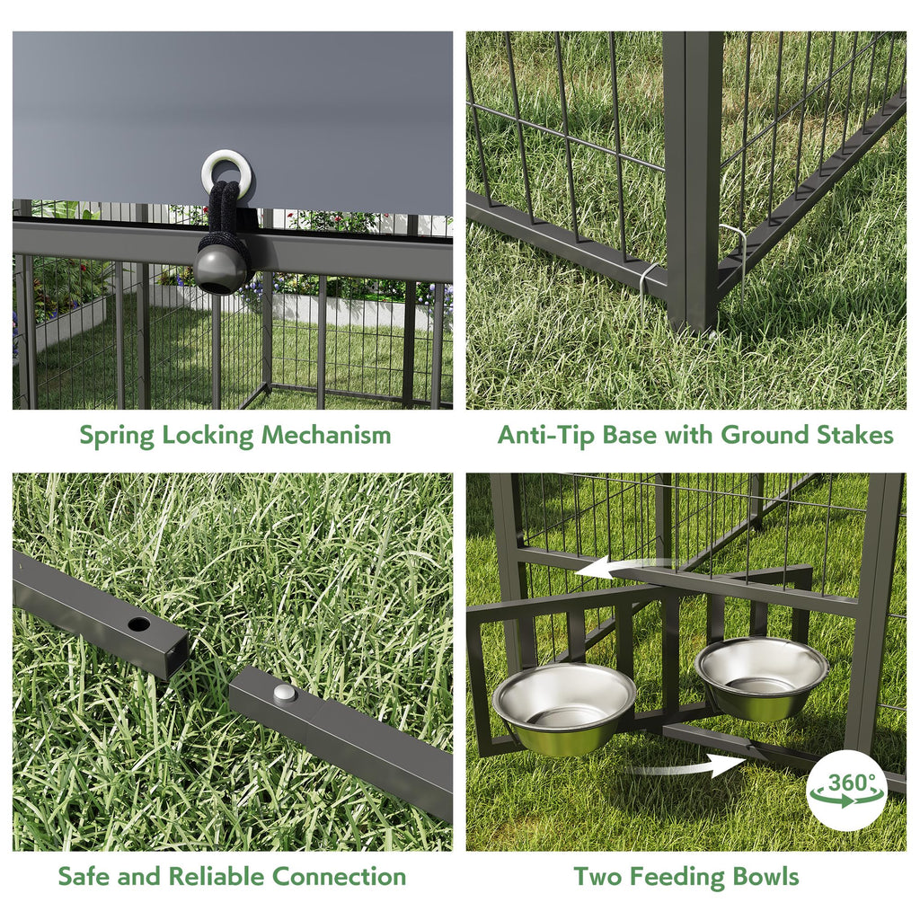 10x10 Ft Outdoor Dog Kennel Y304