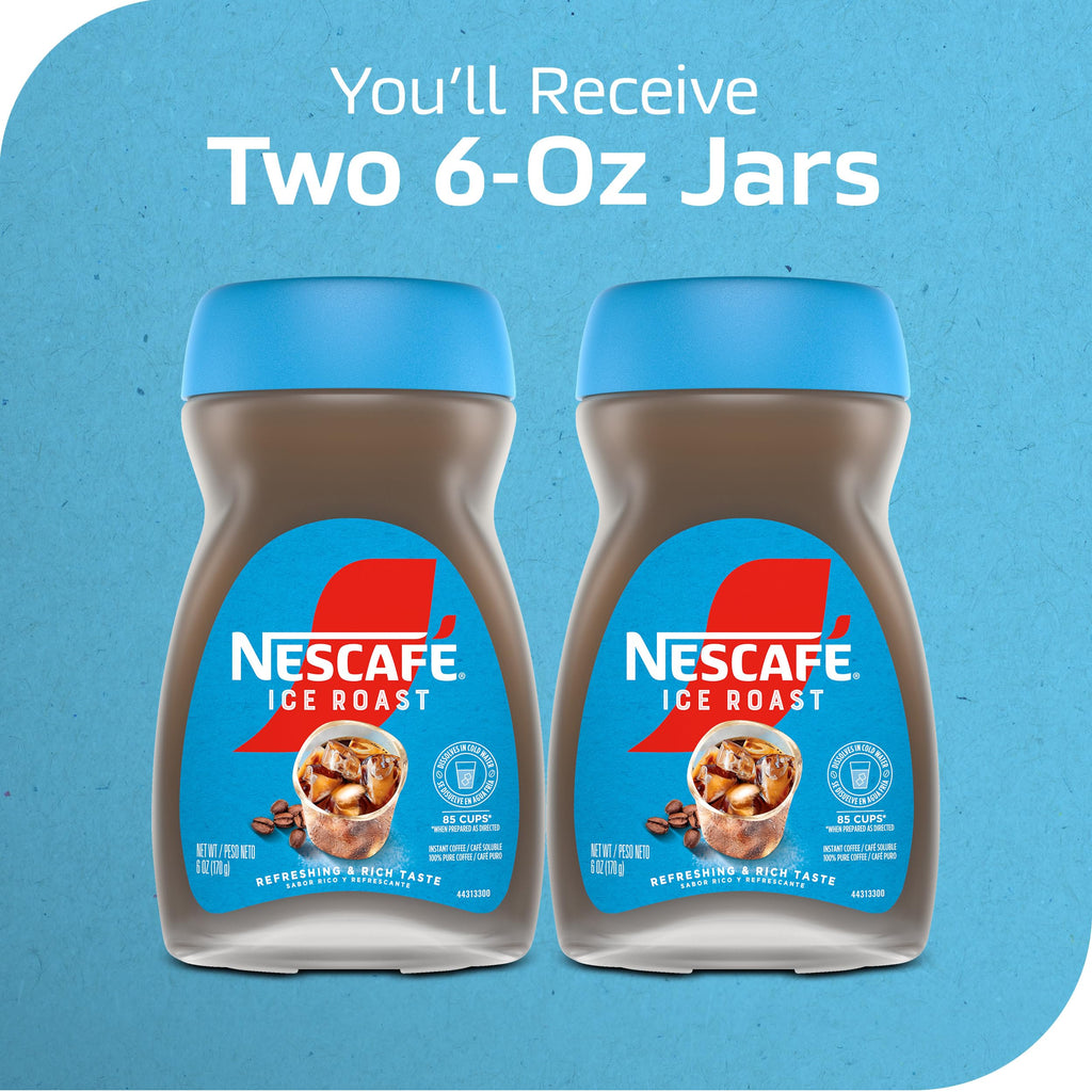 Instant Iced Coffee, 2 Jars 6 oz U769