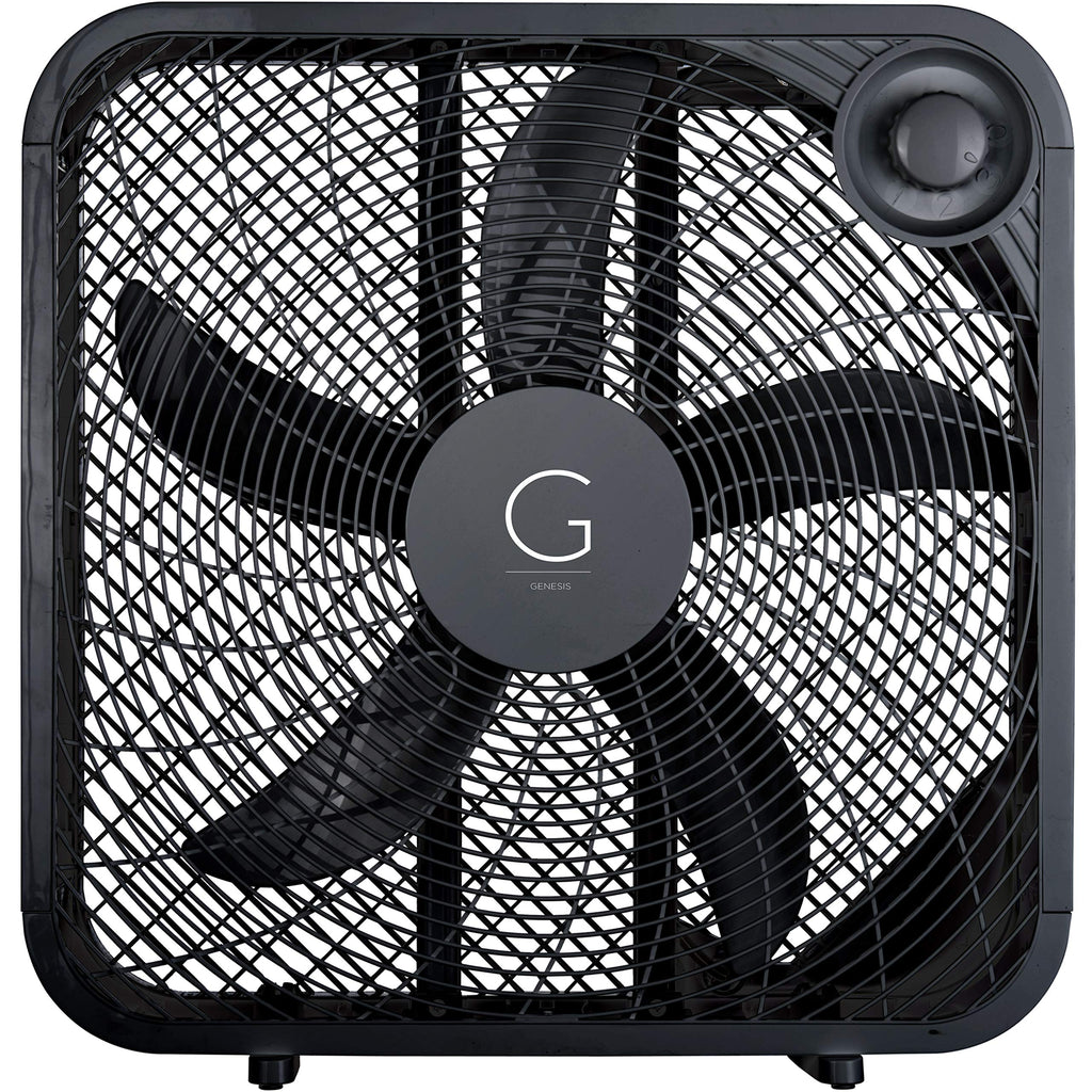 20" Box Fan, 3 Settings, Black D264394