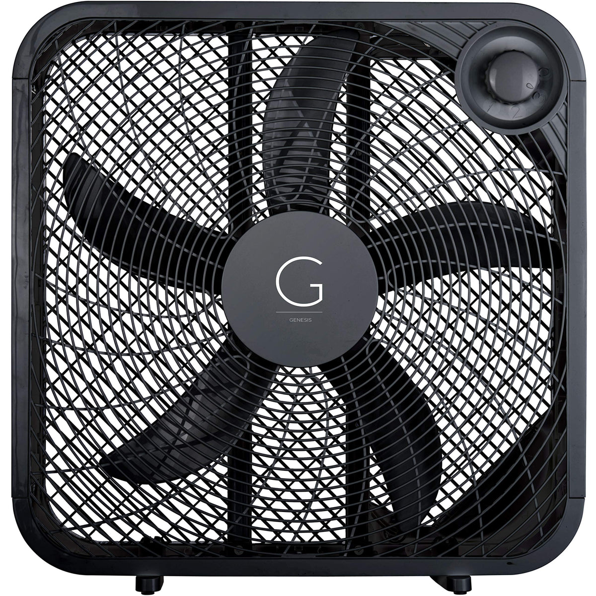 20" Box Fan, 3 Settings, Black D264394