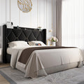 Queen Bed Frame with Storage Headboard M78602