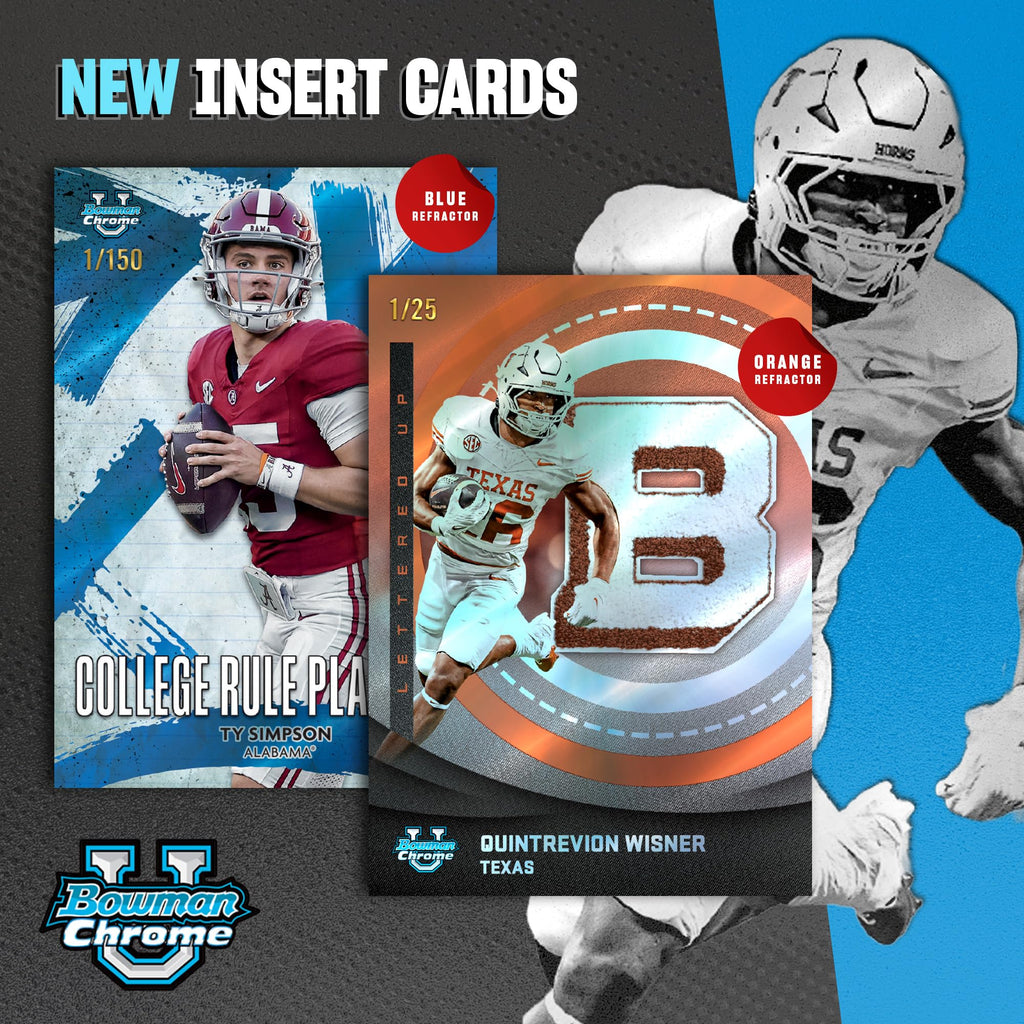 2025 Bowman University Chrome NCAA Football Value Box U870